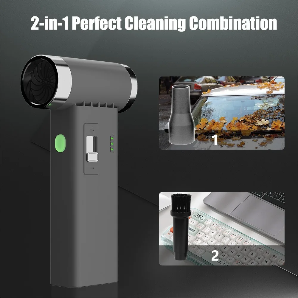 Car Wind Speed 49m/s 110000RPM Turbofan Powerful Vacuum Extraction High Power Jet Fan Dust Blower Dust Removal Mini Air Duster
Car Wind Speed 49m/s 110000RPM Turbofan Powerful Vacuum Extraction High Power Jet Fan Dust Blower Dust Removal Mini Air Duster