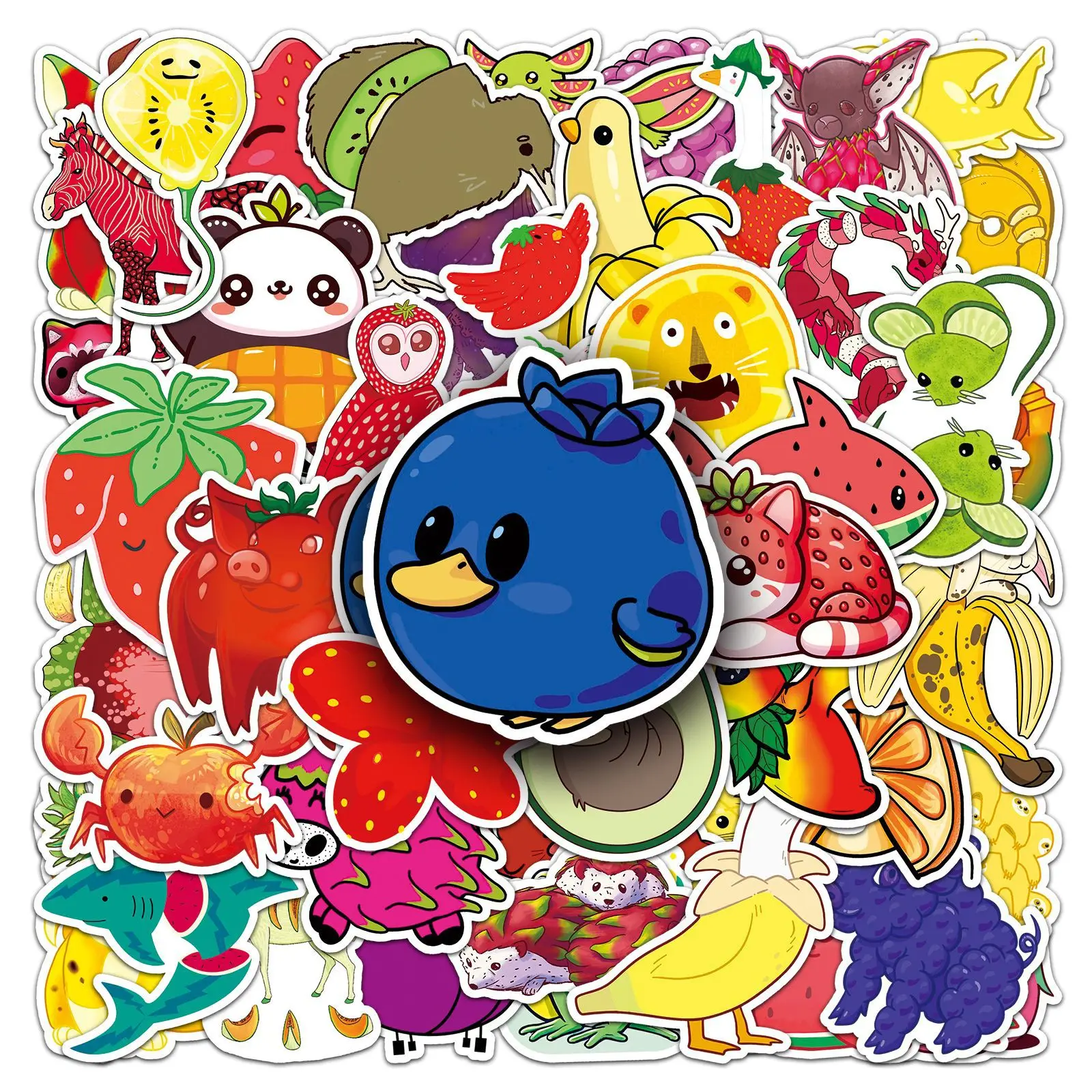 50-100PCS Creative Cartoon Fruit Animal Themed Graffiti Stickers, Cute Decor Stickers for Water Cups Pencil Cases Luggage
50-100PCS Creative Cartoon Fruit Animal Themed Graffiti Stickers, Cute Decor Stickers for Water Cups Pencil Cases Luggage