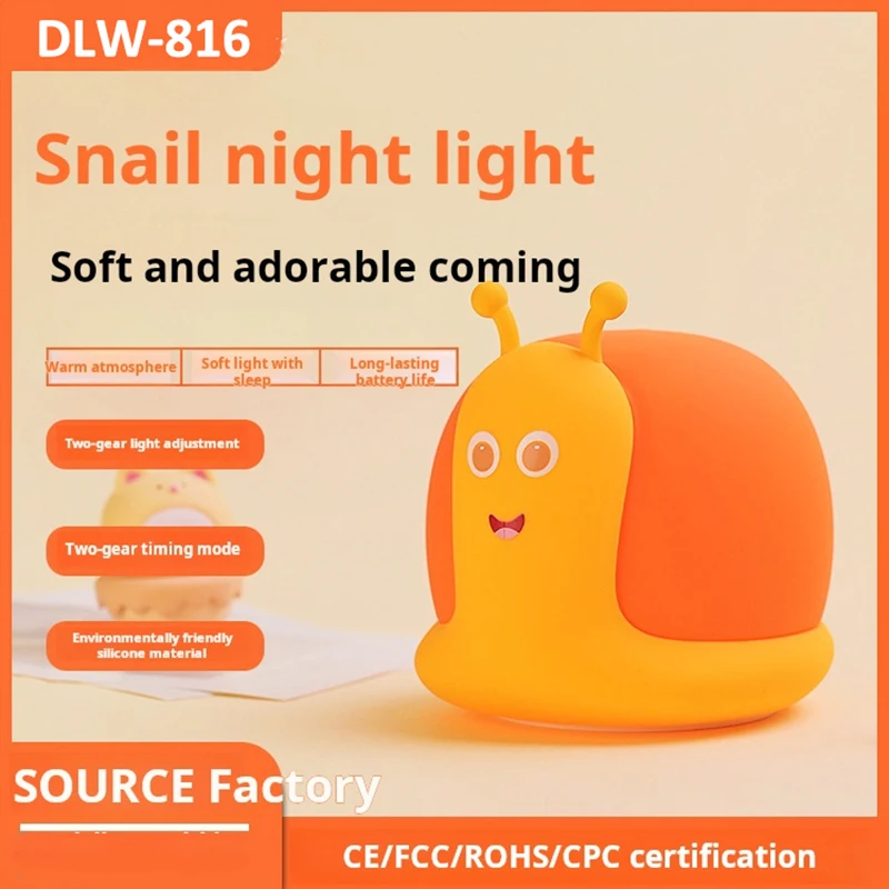 snail night light usb-c rechargeable touch control dimmable warm light timer 8-10h use kid bedroom decor gift portable 4h charge
snail night light usb-c rechargeable touch control dimmable warm light timer 8-10h use kid bedroom decor gift portable 4h charge