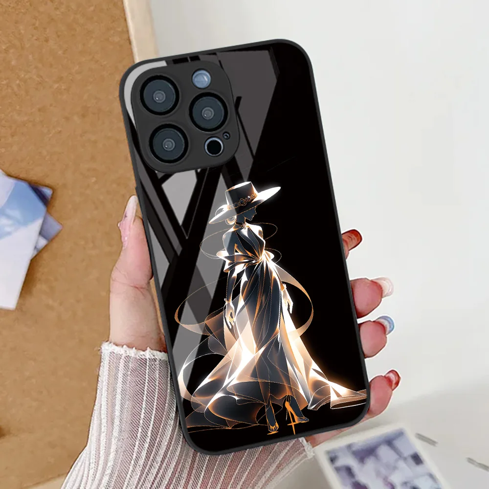 Tempered Glass Phone Case For iPhone 14 17 15 13 11 12 16 Pro Max Air 16E 7 8 Plus SE XR Shockproof Elegant Girl Pattern Cover
Tempered Glass Phone Case For iPhone 14 17 15 13 11 12 16 Pro Max Air 16E 7 8 Plus SE XR Shockproof Elegant Girl Pattern Cover