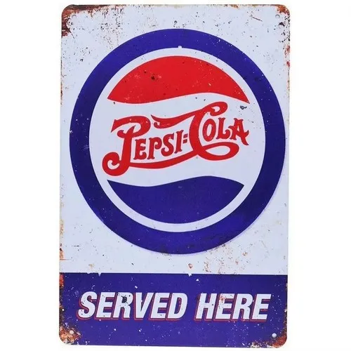 Pepsi-Cola Metal Sign Retro Tin Wall Art Collectible Nostalgic Decor
Pepsi-Cola Metal Sign Retro Tin Wall Art Collectible Nostalgic Decor