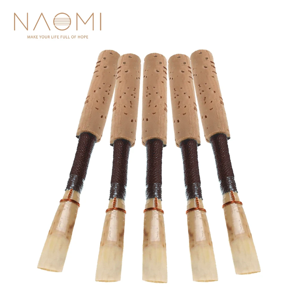NAOMI 5PCS Bulrush Oboe Reed Soft Mouthpiece Orchestral Medium Black Color Woodwind Instrument Parts & Accessories
NAOMI 5PCS Bulrush Oboe Reed Soft Mouthpiece Orchestral Medium Black Color Woodwind Instrument Parts & Accessories