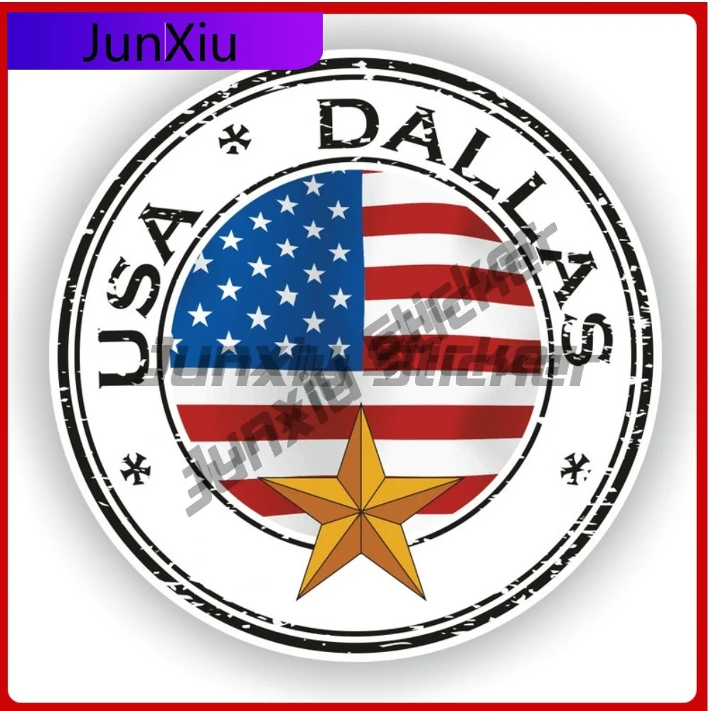 USA Dallas United States Seal Sticker Round Flag Creative Waterproof Vinyl Decal Decoration for SUV Bodywork Guitar
USA Dallas United States Seal Sticker Round Flag Creative Waterproof Vinyl Decal Decoration for SUV Bodywork Guitar