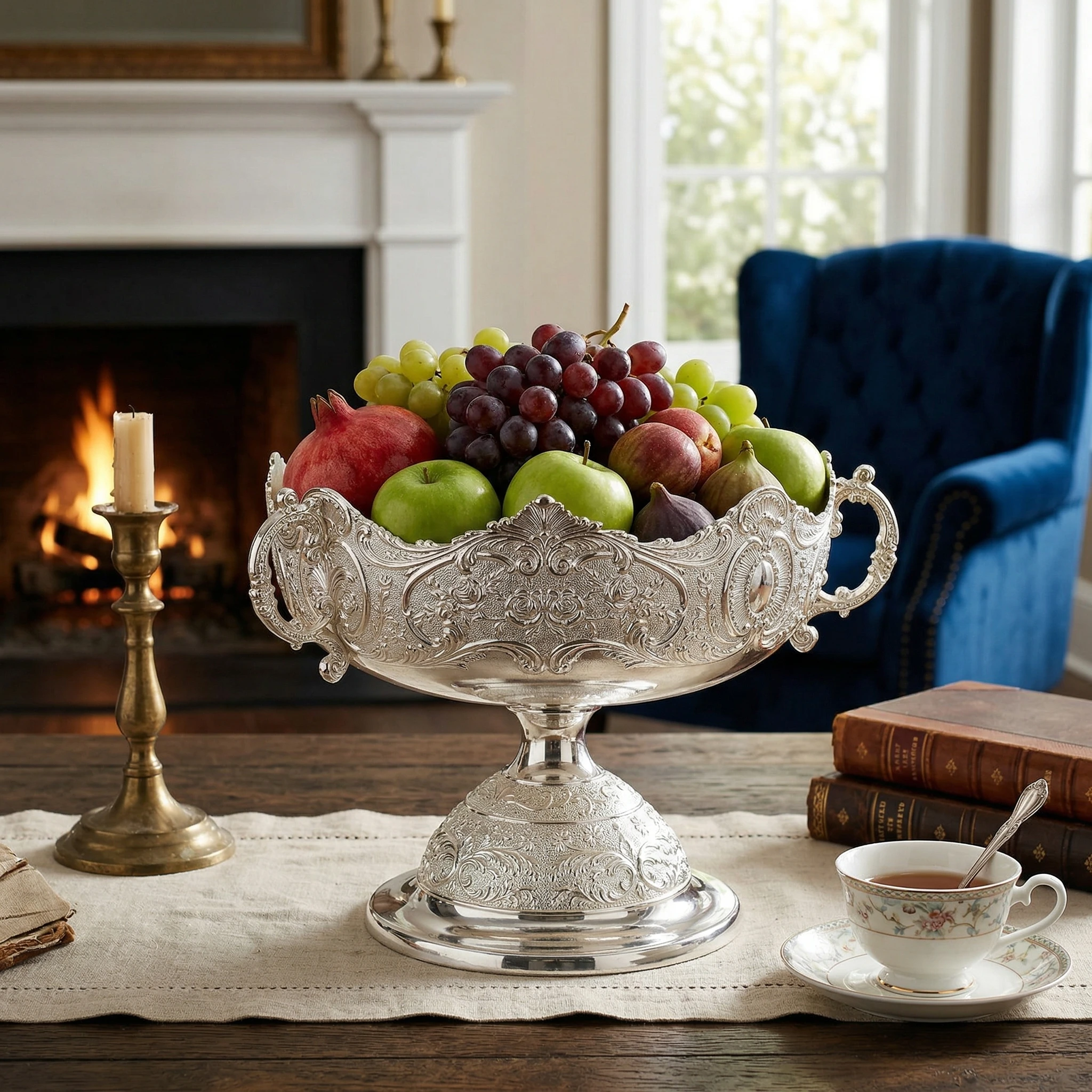 Vintage Zinc Alloy Fruit Bowl Retro European Candy Plate Home Decor Ornament Kitchen Table Centerpiece Storage Tray
Vintage Zinc Alloy Fruit Bowl Retro European Candy Plate Home Decor Ornament Kitchen Table Centerpiece Storage Tray
