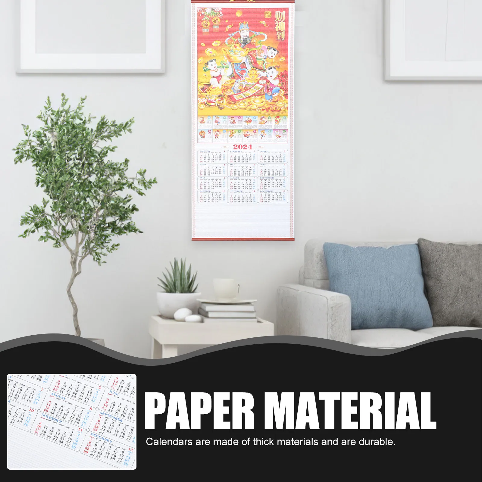 Thickened 2024 Chinese Style Zodiac Hanging Wall Calendar Dragon Year Lunar Date Solar Term Traditional Planner
Thickened 2024 Chinese Style Zodiac Hanging Wall Calendar Dragon Year Lunar Date Solar Term Traditional Planner