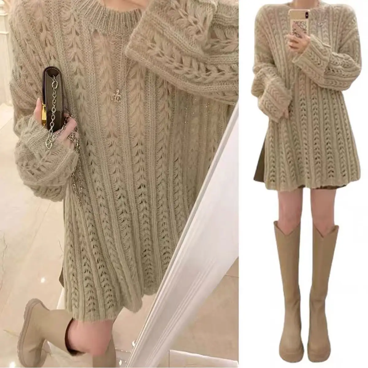 Knee Length Pullover K Pop Sweaters Jumpers Women Simple Loose-Thickened Commuting Adult Fairycore Cosy Sweetheart Stacked Fur
Knee Length Pullover K Pop Sweaters Jumpers Women Simple Loose-Thickened Commuting Adult Fairycore Cosy Sweetheart Stacked Fur