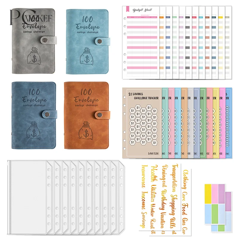 100 Days 100 Envelope Savings Challenge Saving Money Binder Savings Loose-leaf Notebook Cash Budget Organizer Save Money Game
100 Days 100 Envelope Savings Challenge Saving Money Binder Savings Loose-leaf Notebook Cash Budget Organizer Save Money Game