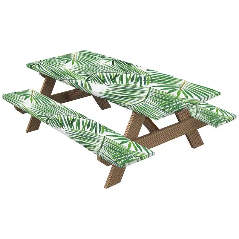Reusable Picnic Table Cover Green Leaves Pattern Elastic Fit Table Cloth Waterproof Polyester Multifunctional Portable Table
Reusable Picnic Table Cover Green Leaves Pattern Elastic Fit Table Cloth Waterproof Polyester Multifunctional Portable Table