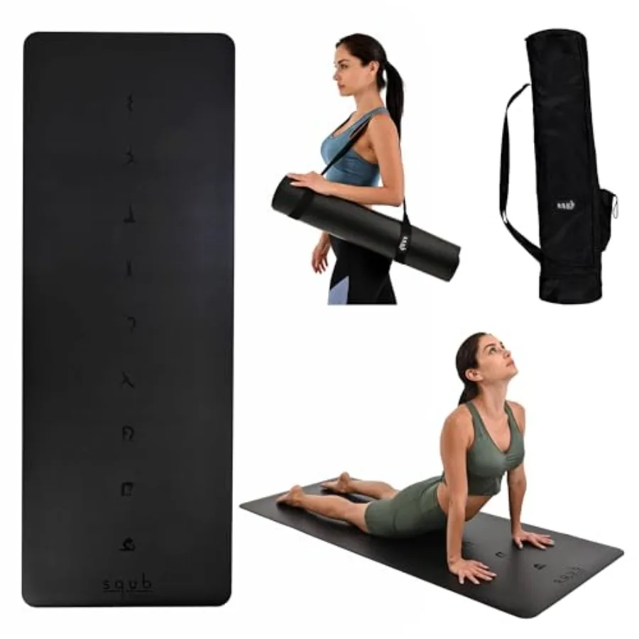 Yoga Mat Thick 5mm Non Slip Exercise Mat Workout Surface, PU Natural Rubber Grip, Extra Large 183x68 cm Wide Design, Pilates Fi
Yoga Mat Thick 5mm Non Slip Exercise Mat Workout Surface, PU Natural Rubber Grip, Extra Large 183x68 cm Wide Design, Pilates Fi