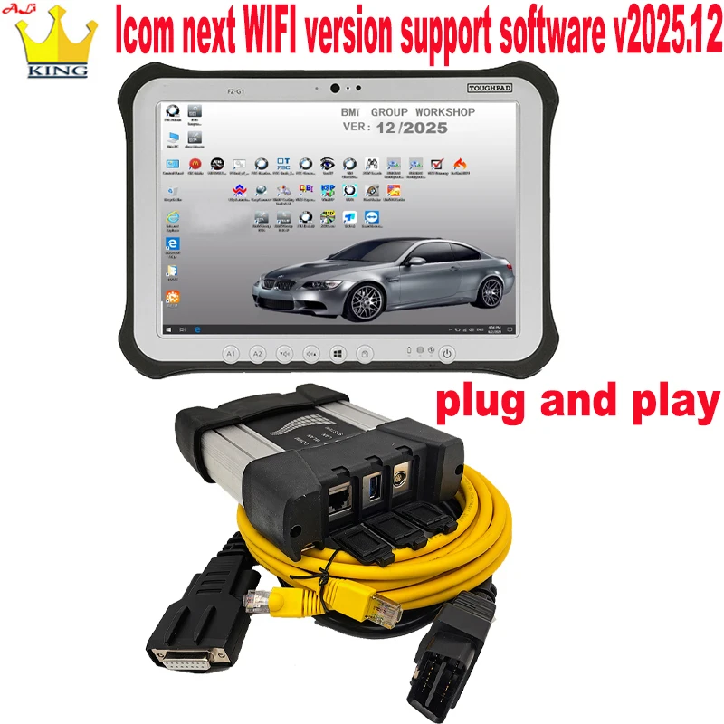 FOR BMW ICOM NEXT A2 WIFI usb with tablet FZ-G1 ready to use Support V2025.12 IST Diagnostic Program Car Scanner diagnosis Tool
FOR BMW ICOM NEXT A2 WIFI usb with tablet FZ-G1 ready to use Support V2025.12 IST Diagnostic Program Car Scanner diagnosis Tool