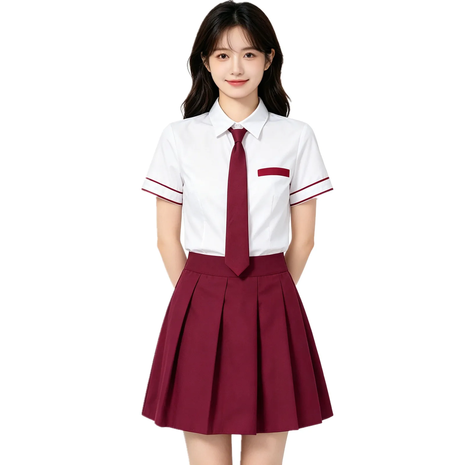 3Pcs Womens Kawaii JK Japanese School Student Uniform Schoolgirl Halloween Cosplay Costume Shirt with Plaid Skirt And Tie Set
3Pcs Womens Kawaii JK Japanese School Student Uniform Schoolgirl Halloween Cosplay Costume Shirt with Plaid Skirt And Tie Set