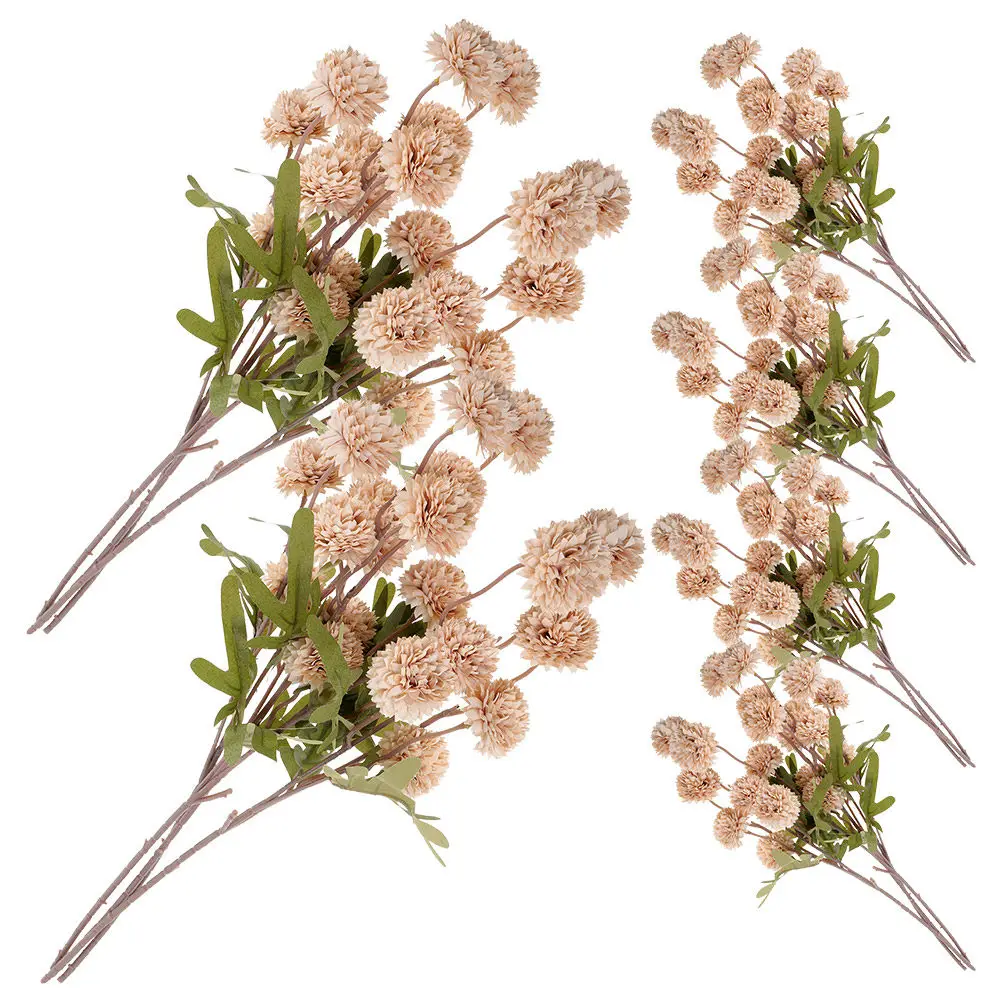 6Pcs Elegant Faux Dandelions Lifelike Artificial Flowers Picks for Wedding Party Decoration DIY Bouquet Stems Home Decor Photo
6Pcs Elegant Faux Dandelions Lifelike Artificial Flowers Picks for Wedding Party Decoration DIY Bouquet Stems Home Decor Photo