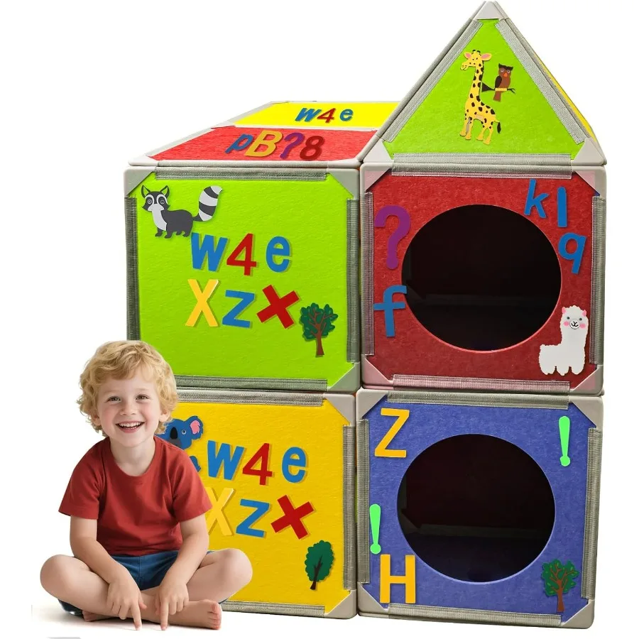 Magnetic Fort Building Panels 16PCS Upgraded Felt Panels with Alphabet Number Animal Stickers Magnetic Playhouse Construction T
Magnetic Fort Building Panels 16PCS Upgraded Felt Panels with Alphabet Number Animal Stickers Magnetic Playhouse Construction T