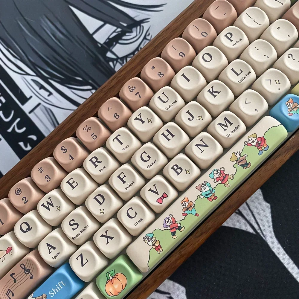MOA Key Cap Set 129-key PBT Dye Anime Key Cap Fairy Tale Suitable for Gaming Mechanical Keyboard Accessory Mx Switch
MOA Key Cap Set 129-key PBT Dye Anime Key Cap Fairy Tale Suitable for Gaming Mechanical Keyboard Accessory Mx Switch
