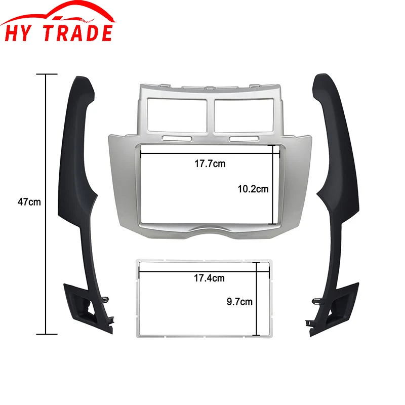 HY 2 Din Car Radio fascia for Toyota Yaris Vitz Platz 2005-2011 Face Frame Dash Installation Trim Kit Stereo Double Din Panel
HY 2 Din Car Radio fascia for Toyota Yaris Vitz Platz 2005-2011 Face Frame Dash Installation Trim Kit Stereo Double Din Panel