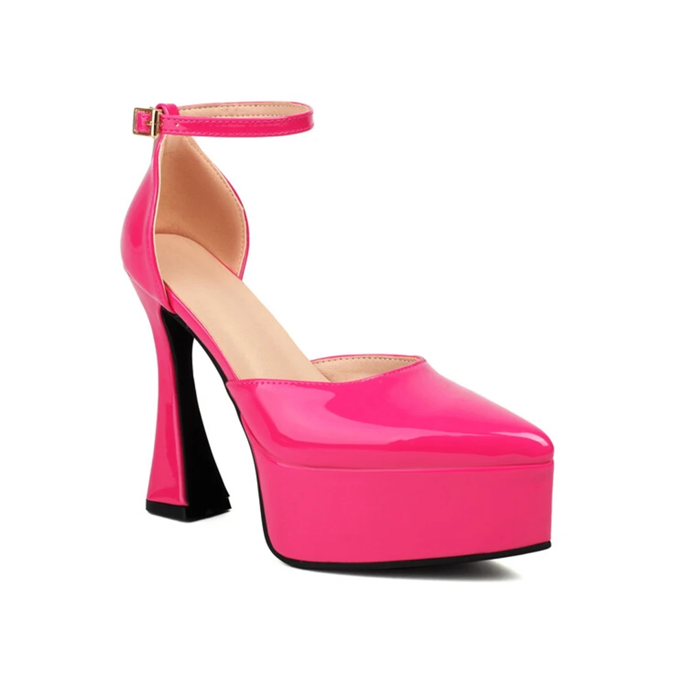 Женские туфли-лодочки на платформе с ремешком на щиколотке, размеры 35-47, из лакированной кожи, розовые, черные, бежевые, для вечеринок, модель 2285
Женские туфли-лодочки на платформе с ремешком на щиколотке, размеры 35-47, из лакированной кожи, розовые, черные, бежевые, для вечеринок, модель 2285