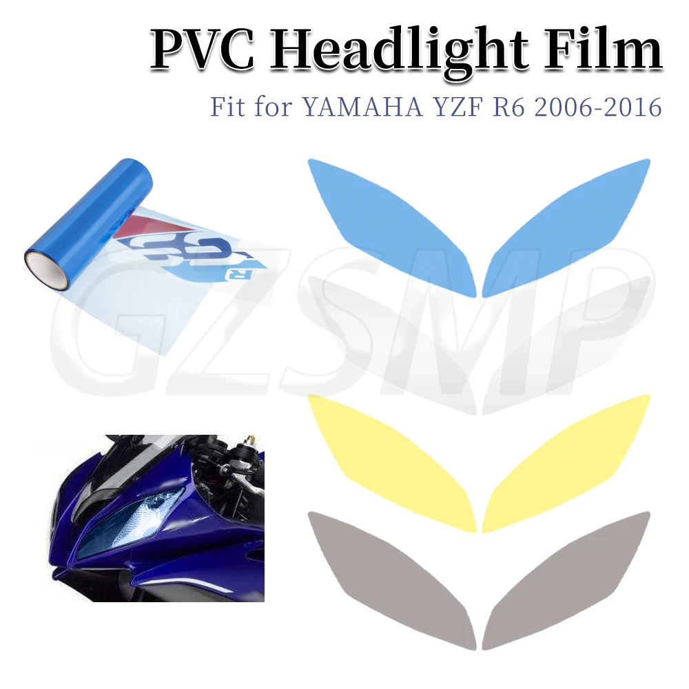 Motorcycle Front Fairing Headlight Transparent Film Sticker Guard Decal Fit for YZFR6 YZF R6 2006-2016
Motorcycle Front Fairing Headlight Transparent Film Sticker Guard Decal Fit for YZFR6 YZF R6 2006-2016