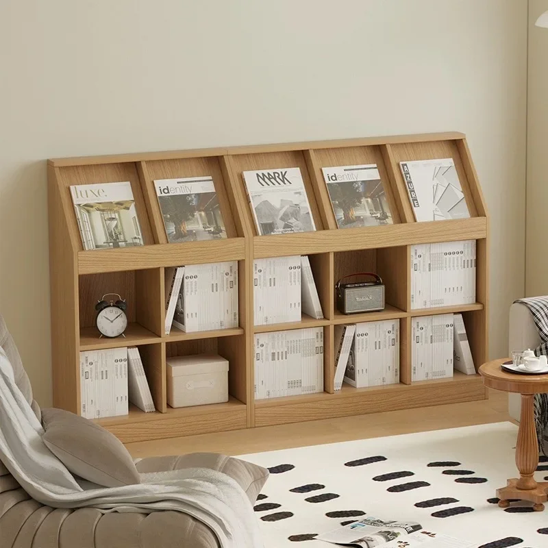 Magazine storage rack, display rack, solid wood low bookshelf, storage rack, floor to ceiling
Magazine storage rack, display rack, solid wood low bookshelf, storage rack, floor to ceiling