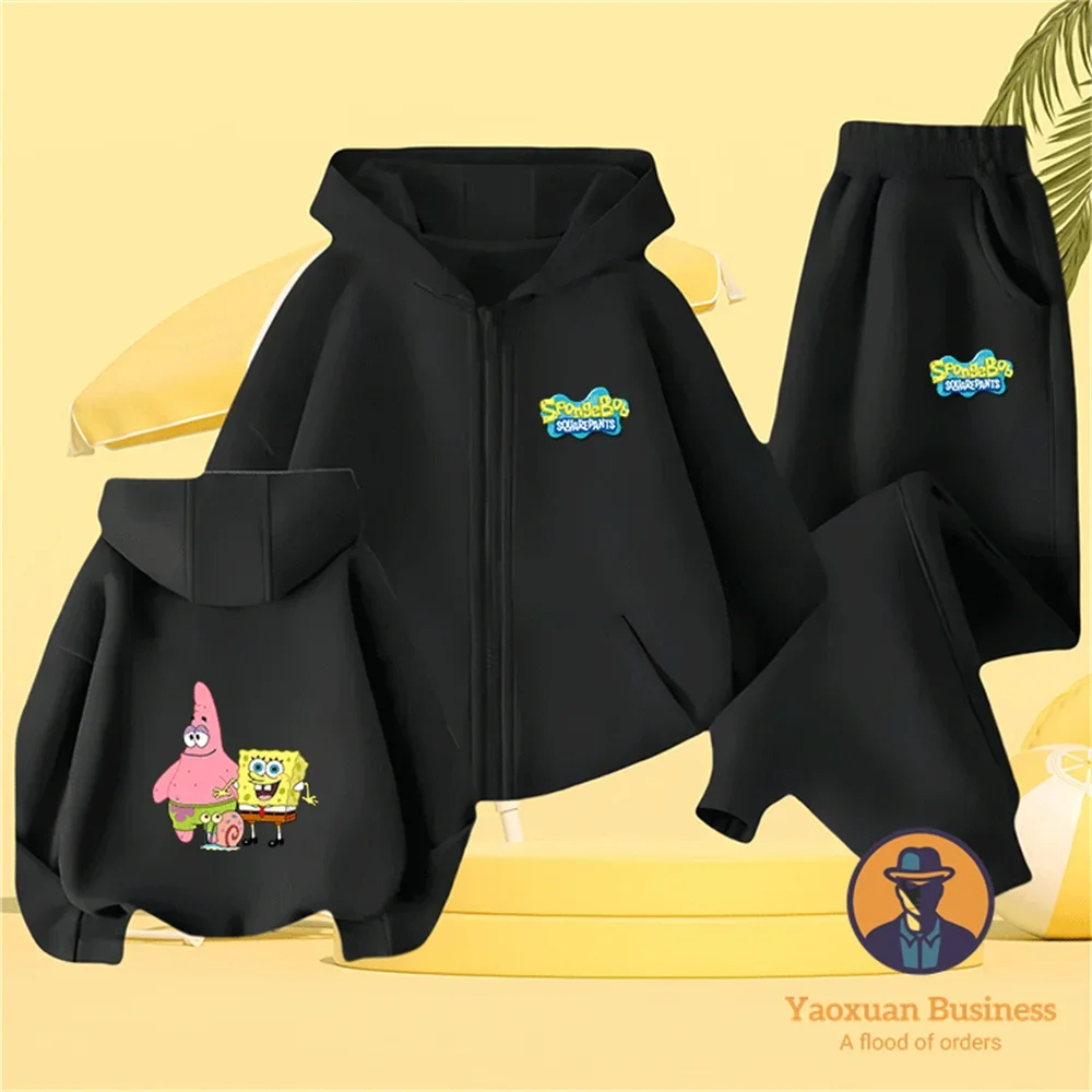 2-14Y Pure Cotton SpongeBob SquarePants Cartoon Zipper Tracksuit Autumn Winter Casual Two Piece Set
2-14Y Pure Cotton SpongeBob SquarePants Cartoon Zipper Tracksuit Autumn Winter Casual Two Piece Set