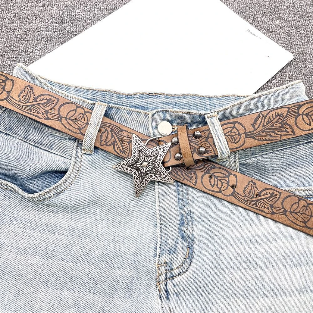 Star Buckle Y2K Waistband Jeans Decor Trouser Decoration Printing Belt Skirt Accessories Korean Style Pu Waistbands Daily
Star Buckle Y2K Waistband Jeans Decor Trouser Decoration Printing Belt Skirt Accessories Korean Style Pu Waistbands Daily