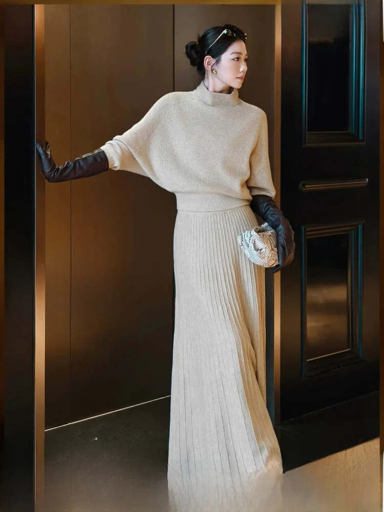 Meiyang Woolen Set Gentle Filter Knitted Sweater High Waist Skirt Women's Fashion Casual Outfit Winter Spring Autumn
Meiyang Woolen Set Gentle Filter Knitted Sweater High Waist Skirt Women's Fashion Casual Outfit Winter Spring Autumn