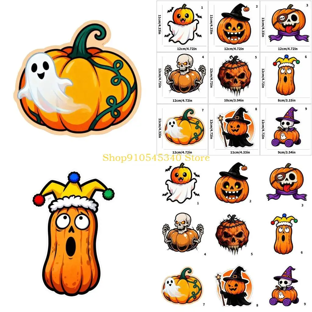 U2JA Праздничные наклейки для автомобиля на Хэллоуин с забавными узорами тыквы, водонепроницаемые наклейки для украшения авто
U2JA Праздничные наклейки для автомобиля на Хэллоуин с забавными узорами тыквы, водонепроницаемые наклейки для украшения авто