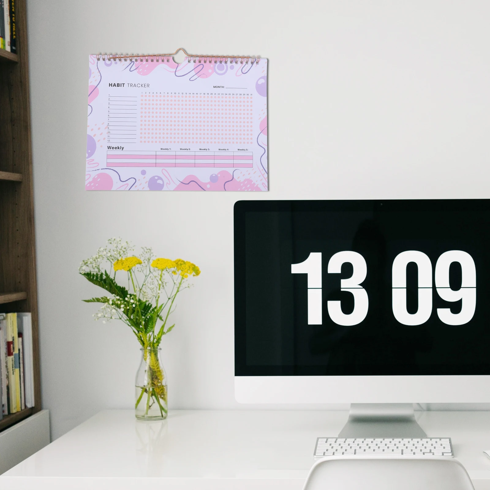 Spiral Habit Tracker Planner Monthly Undated Journal for Daily Goal Tracking Workout Calendar Mood Monitor Learning Schedule
Spiral Habit Tracker Planner Monthly Undated Journal for Daily Goal Tracking Workout Calendar Mood Monitor Learning Schedule