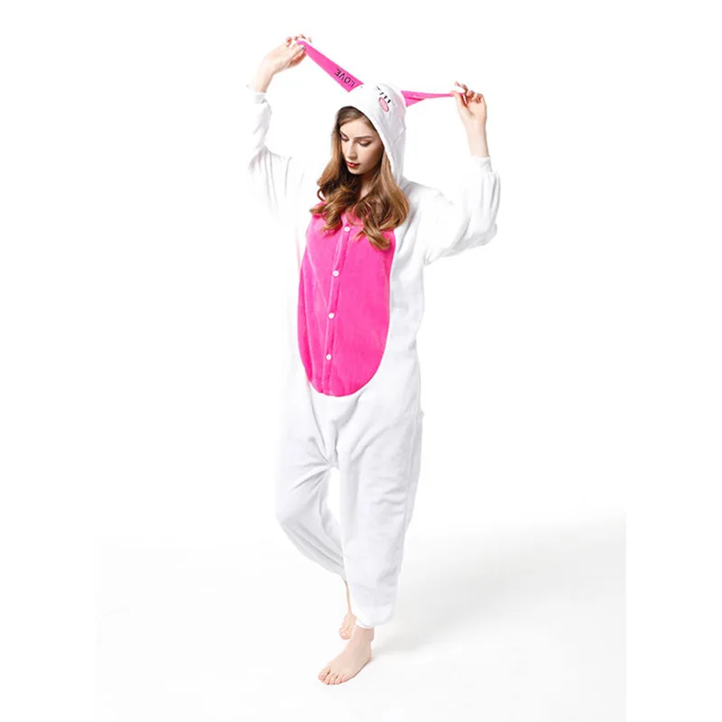 Cartoon Animal Love Rabbit Kigurumi Unisex Adults Flannel Onesies Women Pajamas Men Jumpsuit Hoodies Home Wear
Cartoon Animal Love Rabbit Kigurumi Unisex Adults Flannel Onesies Women Pajamas Men Jumpsuit Hoodies Home Wear