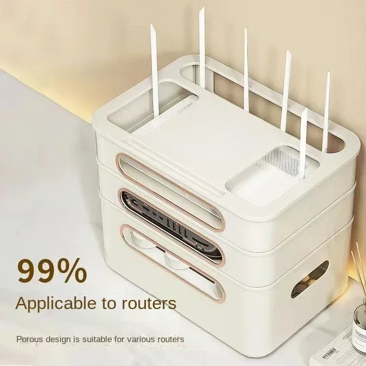 Router storage box home TV set-top box storage rack charging wire storage rack socket management cable holder
Router storage box home TV set-top box storage rack charging wire storage rack socket management cable holder