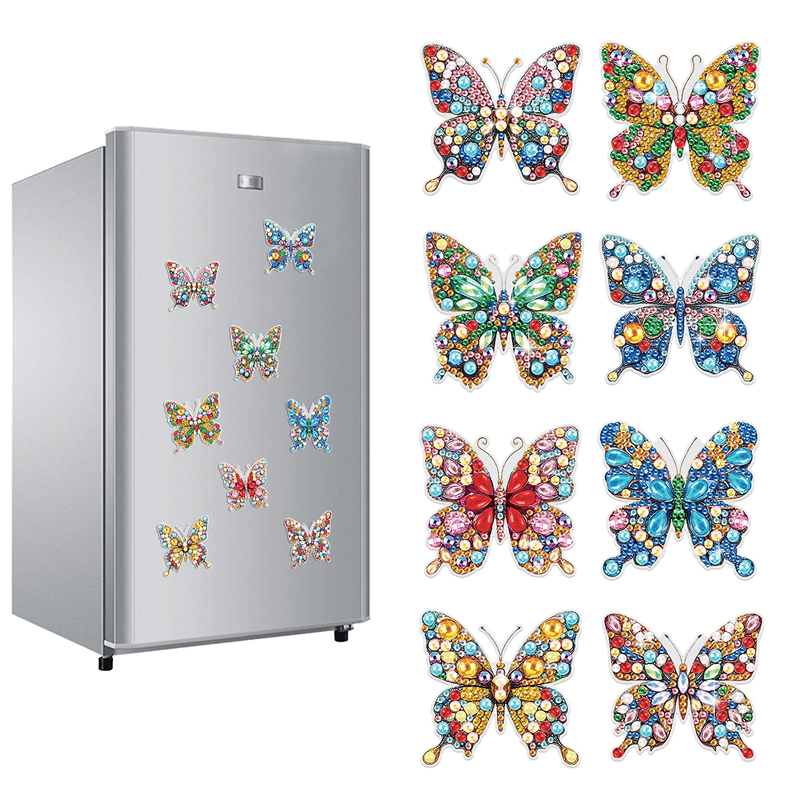 16Pcs Butterfly Hummingbird DIY Diamond Art Magnets Magnetic Diamond Art Decor Diamond Painting Art Refrigerator Magnets
16Pcs Butterfly Hummingbird DIY Diamond Art Magnets Magnetic Diamond Art Decor Diamond Painting Art Refrigerator Magnets