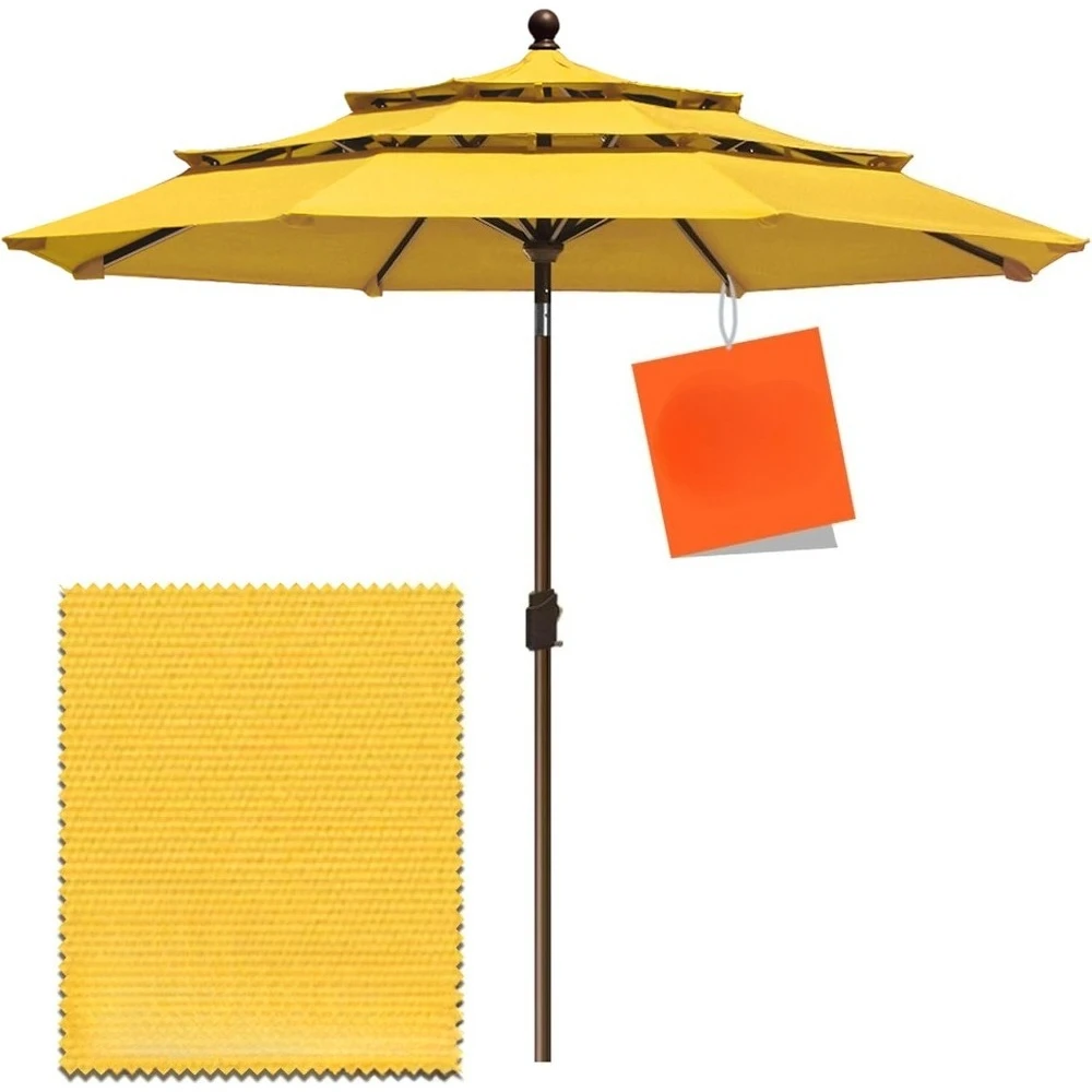 9Ft 3 Tiers Market Umbrella Patio Umbrella, Outdoor Table Umbrella with Ventilation, 3 layer windproof sun shade umbrella
9Ft 3 Tiers Market Umbrella Patio Umbrella, Outdoor Table Umbrella with Ventilation, 3 layer windproof sun shade umbrella