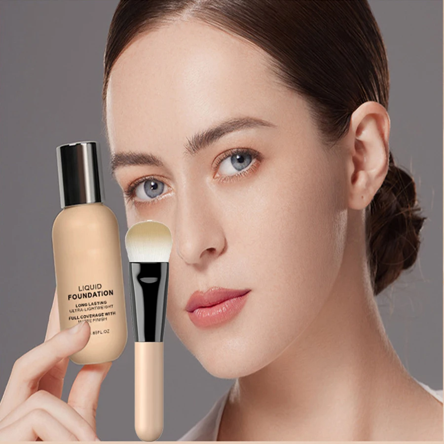 Liquid Foundation Brush Ket Private Label Vegan Long Lasting Oil Control Baby Bottle Moisturizing Matte Custom Logo Makeup
Liquid Foundation Brush Ket Private Label Vegan Long Lasting Oil Control Baby Bottle Moisturizing Matte Custom Logo Makeup
