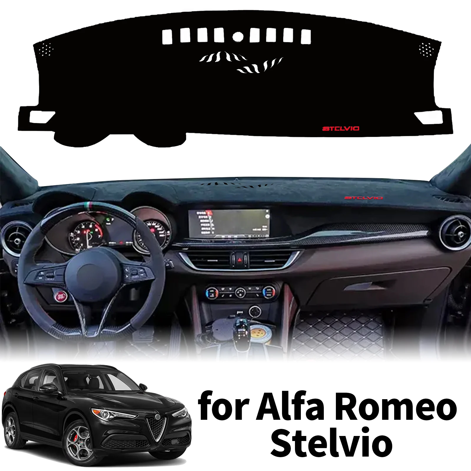 fit for Alfa Romeo Stelvio 2017 2018 2019-2024 Car Dashmat Dashboard Cover Pad Protective Carpet Accessories DashMat Sunshade
fit for Alfa Romeo Stelvio 2017 2018 2019-2024 Car Dashmat Dashboard Cover Pad Protective Carpet Accessories DashMat Sunshade