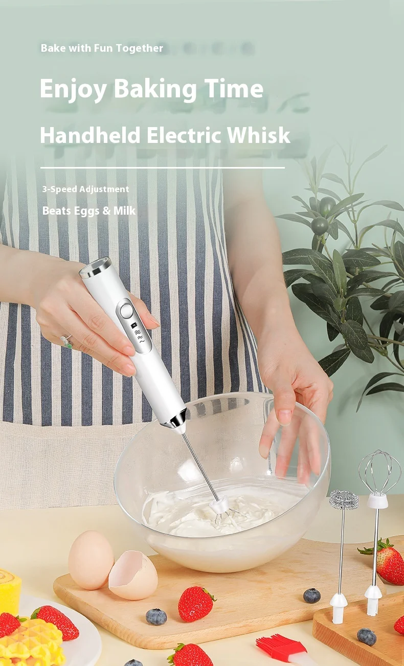 Wireless Electric Egg Beater Mini Foam Maker Automatic Cream Whisker for Cake Baking Coffee Mixing Portable Milk Frother
Wireless Electric Egg Beater Mini Foam Maker Automatic Cream Whisker for Cake Baking Coffee Mixing Portable Milk Frother