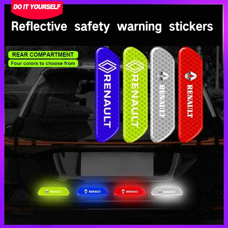 4pcs NEW Car Door Reflective Strips security Warning Sticker for Renault Megane 2 3 Clio 4 Captur Kadjar Fluence Car Accessories
4pcs NEW Car Door Reflective Strips security Warning Sticker for Renault Megane 2 3 Clio 4 Captur Kadjar Fluence Car Accessories