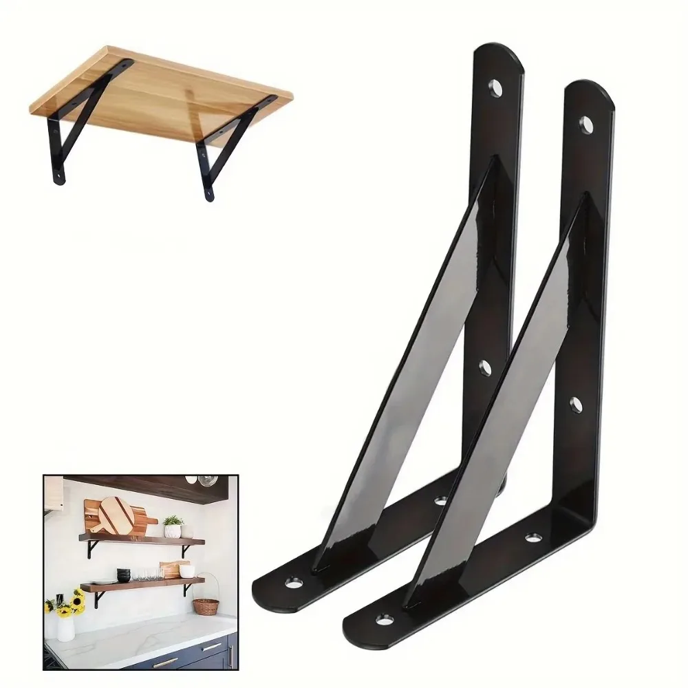 New L-type Floating Shelf Iron Metal Wall Mount Triangle Shelf Joint Angle Heavy Duty Wall Shelf Shelving Home Bookshelf
New L-type Floating Shelf Iron Metal Wall Mount Triangle Shelf Joint Angle Heavy Duty Wall Shelf Shelving Home Bookshelf