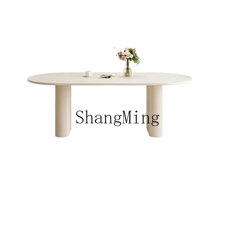 ZYH cream wind rock board dining table light luxury modern household small apartment oval dining table and chairs
ZYH cream wind rock board dining table light luxury modern household small apartment oval dining table and chairs
