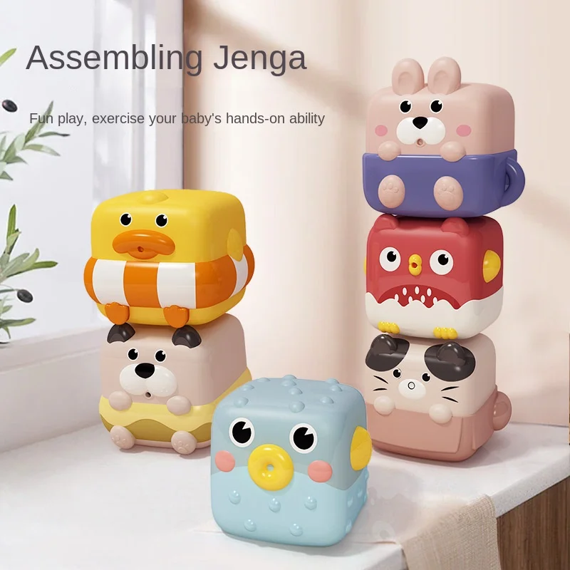 Soft Baby Teether Block Montessori Silicone Baby Cubes for Kids for Toddler 0 12 Months Newborn Sensory Toy Boy Build Block Game
Soft Baby Teether Block Montessori Silicone Baby Cubes for Kids for Toddler 0 12 Months Newborn Sensory Toy Boy Build Block Game