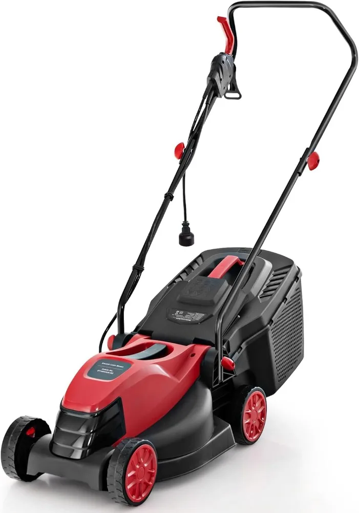 Electric Corded Lawn Mower, 12-AMP 14-Inch Walk-Behind Lawnmower with Collection Box, 3 Adjustable Height Position
Electric Corded Lawn Mower, 12-AMP 14-Inch Walk-Behind Lawnmower with Collection Box, 3 Adjustable Height Position