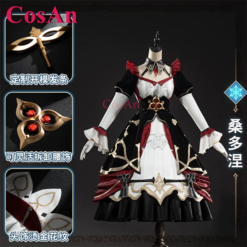 CosAn Game Genshin Impact Sandrone/Marionette Cosplay Costumes Sweet Elegant Old Design Long Dress Version Role Play Clothing
CosAn Game Genshin Impact Sandrone/Marionette Cosplay Costumes Sweet Elegant Old Design Long Dress Version Role Play Clothing