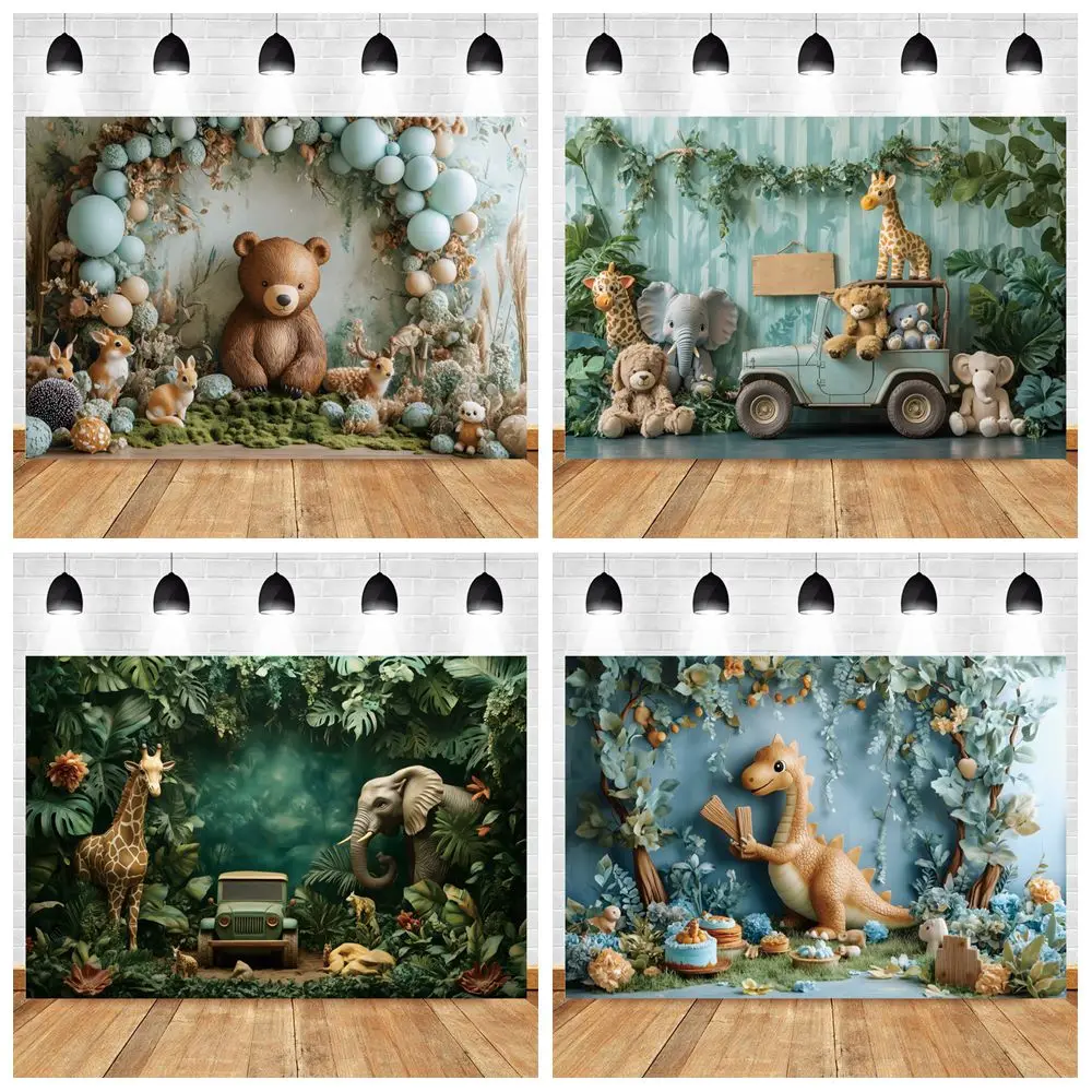 Jungle Animals Safari Party Backdrop Wild One 1st Happy Birthday Party Decoration Newborn Baby Shower Photography Background
Jungle Animals Safari Party Backdrop Wild One 1st Happy Birthday Party Decoration Newborn Baby Shower Photography Background