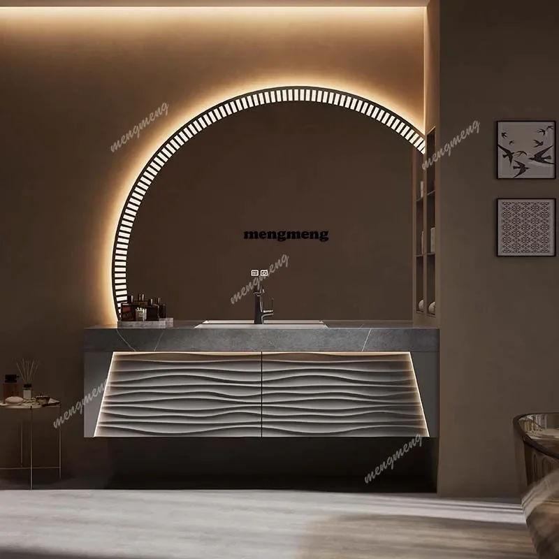 M138 wind rock slab seamless basin bathroom cabinet washbasin cabinet combination bathroom washbasin integrated with toilet sink
M138 wind rock slab seamless basin bathroom cabinet washbasin cabinet combination bathroom washbasin integrated with toilet sink