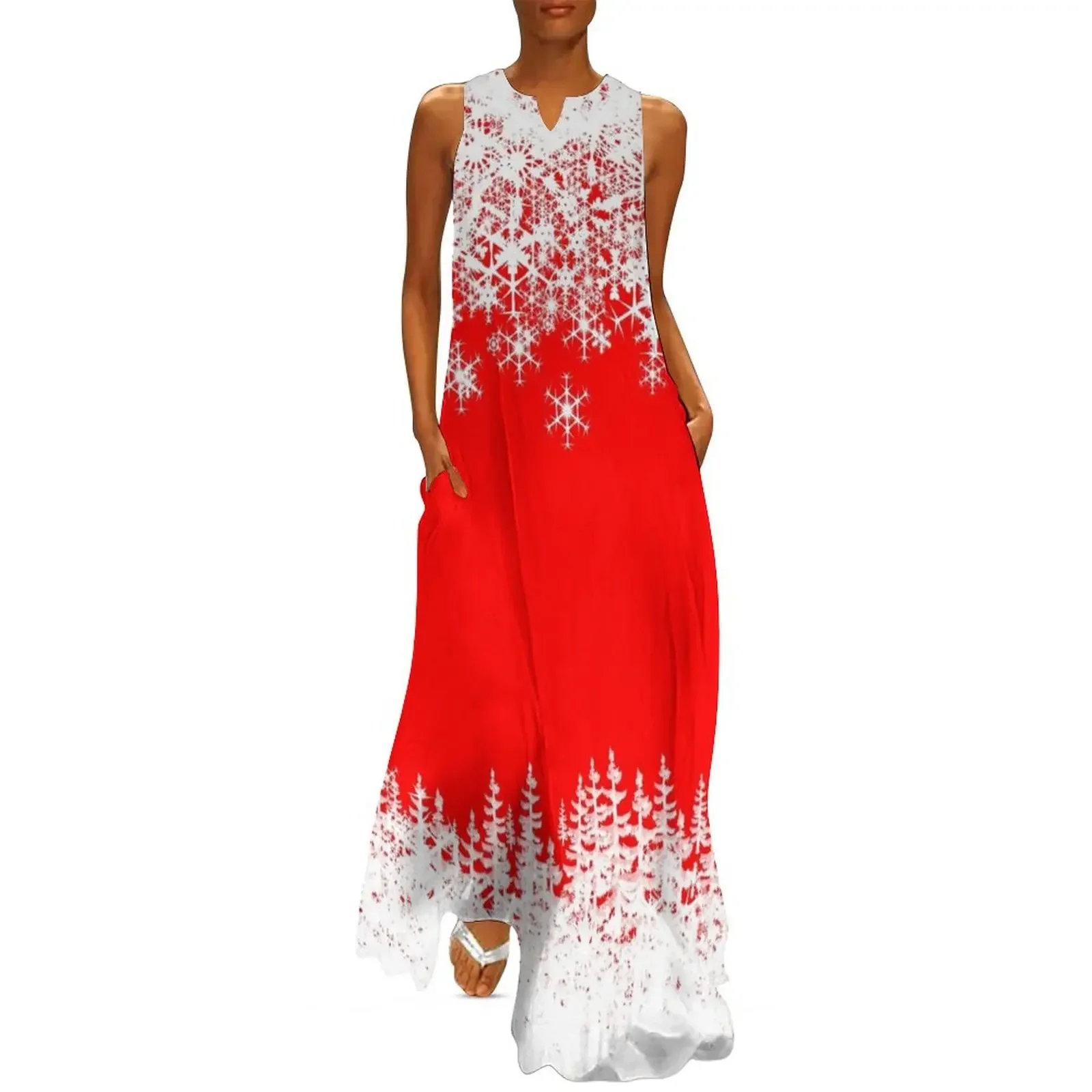 Christmas holiday Santa snowflakes Long Dress evening dress ladies fairy dress Dresses for wedding party
Christmas holiday Santa snowflakes Long Dress evening dress ladies fairy dress Dresses for wedding party