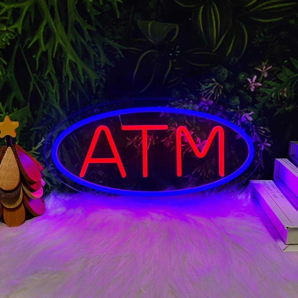 Неоновая вывеска ATM - USB-светильник для банкомата с 10 уровнями яркости, RGB, многоцветный, с кнопочным управлением, настенный, для дома
Неоновая вывеска ATM - USB-светильник для банкомата с 10 уровнями яркости, RGB, многоцветный, с кнопочным управлением, настенный, для дома