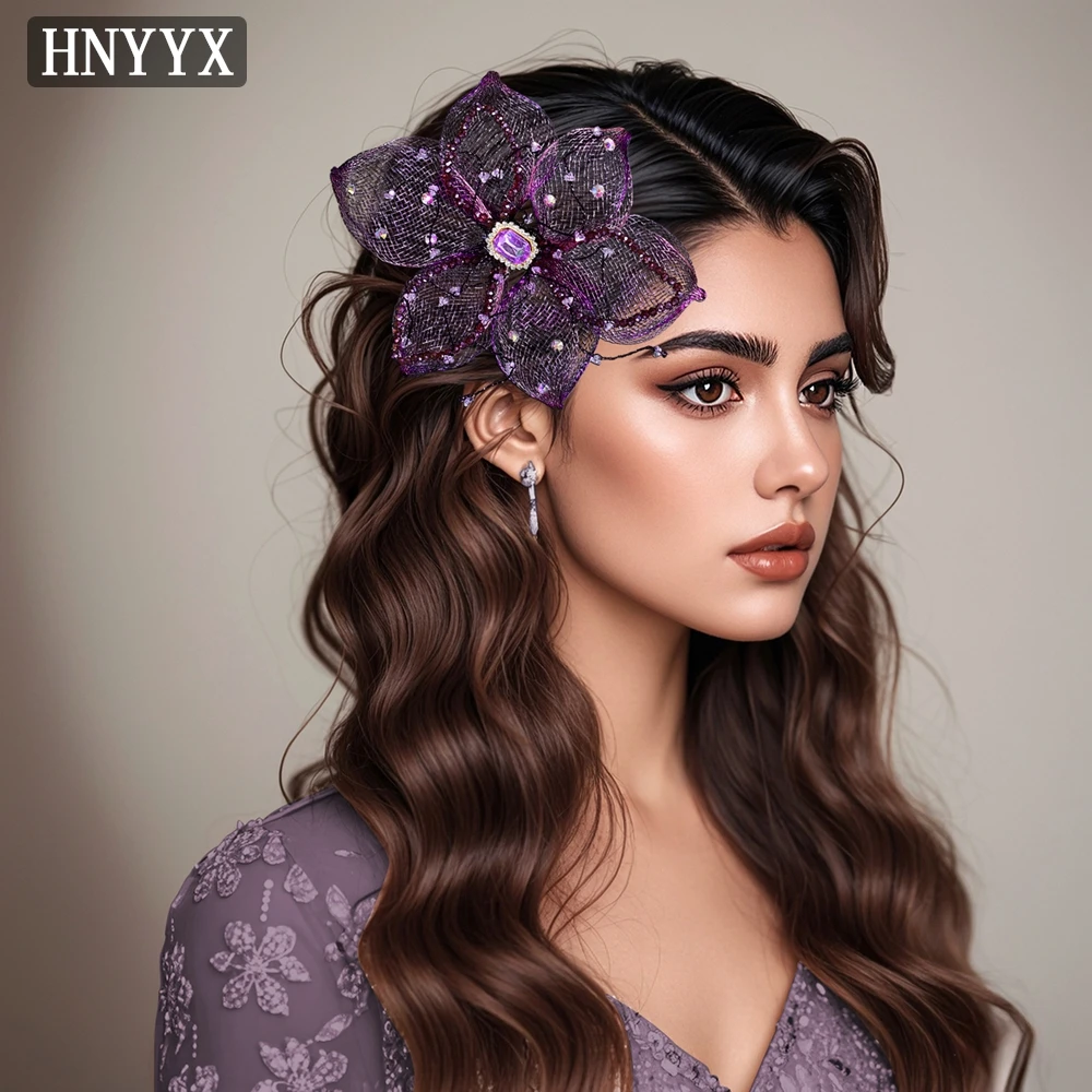 HNYYX Elegant Flower Women's Hair Clips Charming Purple Headdress Prom Party Dress Up Accessories Daily Wear Jewelry A320
HNYYX Elegant Flower Women's Hair Clips Charming Purple Headdress Prom Party Dress Up Accessories Daily Wear Jewelry A320
