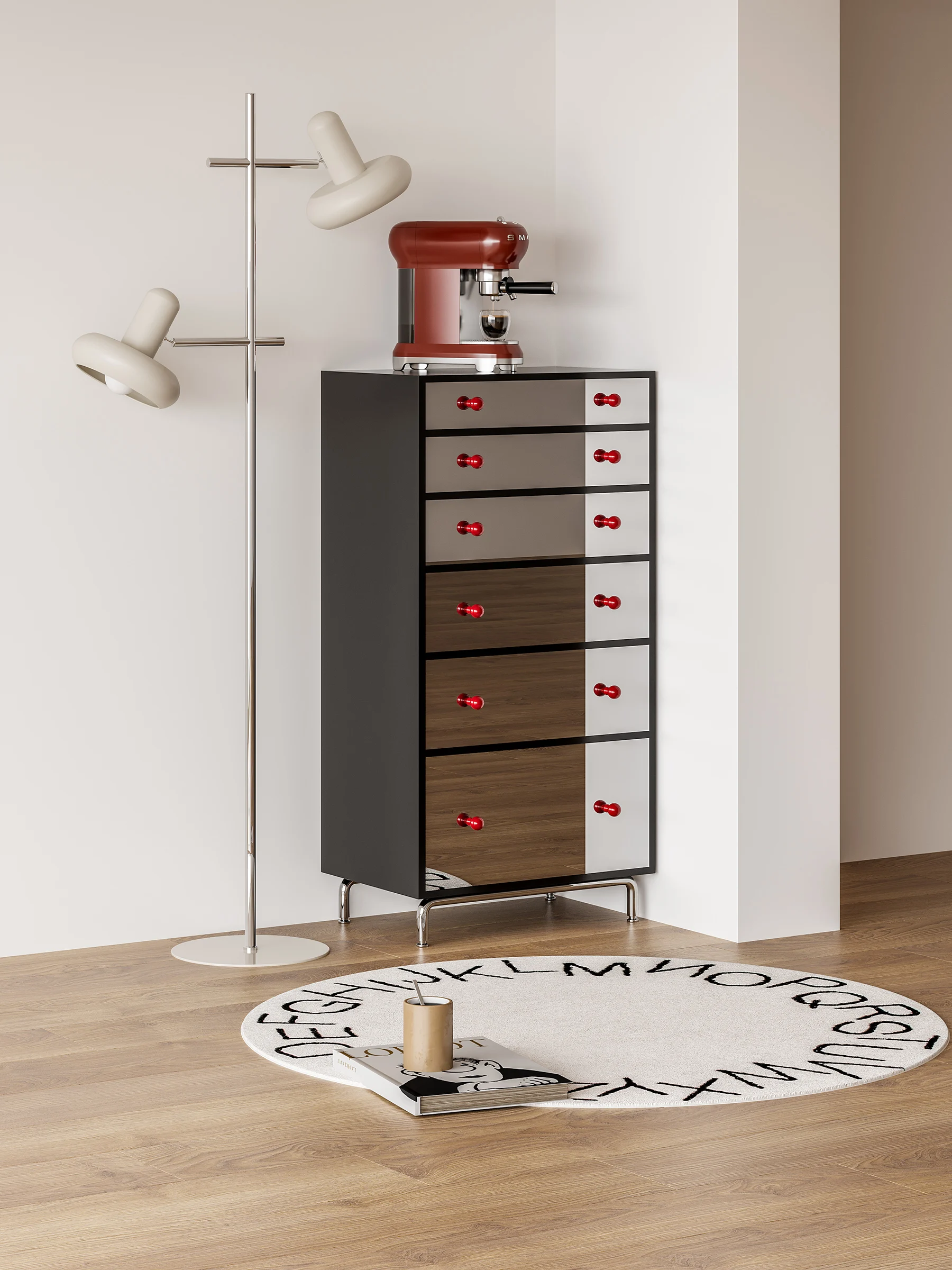 Gu He, Classic Simple Mirror Creative Bucket Cabinet ins Style Art Wall Side Cabinet Solid Wood Multifunctional Cabinet Light Lu
Gu He, Classic Simple Mirror Creative Bucket Cabinet ins Style Art Wall Side Cabinet Solid Wood Multifunctional Cabinet Light Lu