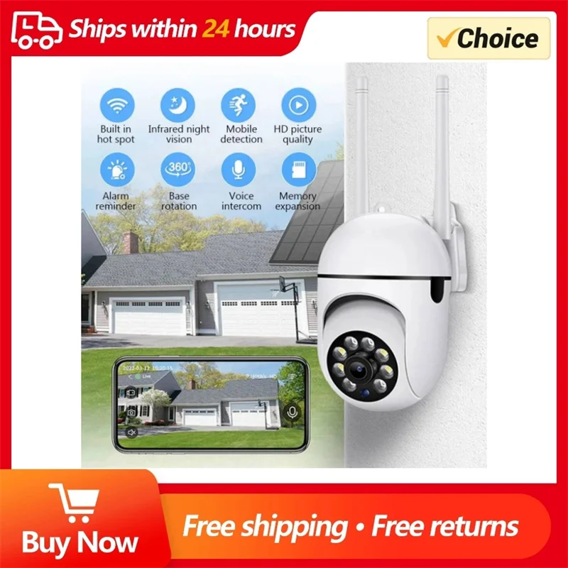 A7 IP Camera Smart Outdoor Home Security WIFI CCTV Surveillance with Color Night Vision Wireless HD 2-Way Audio 1080P
A7 IP Camera Smart Outdoor Home Security WIFI CCTV Surveillance with Color Night Vision Wireless HD 2-Way Audio 1080P