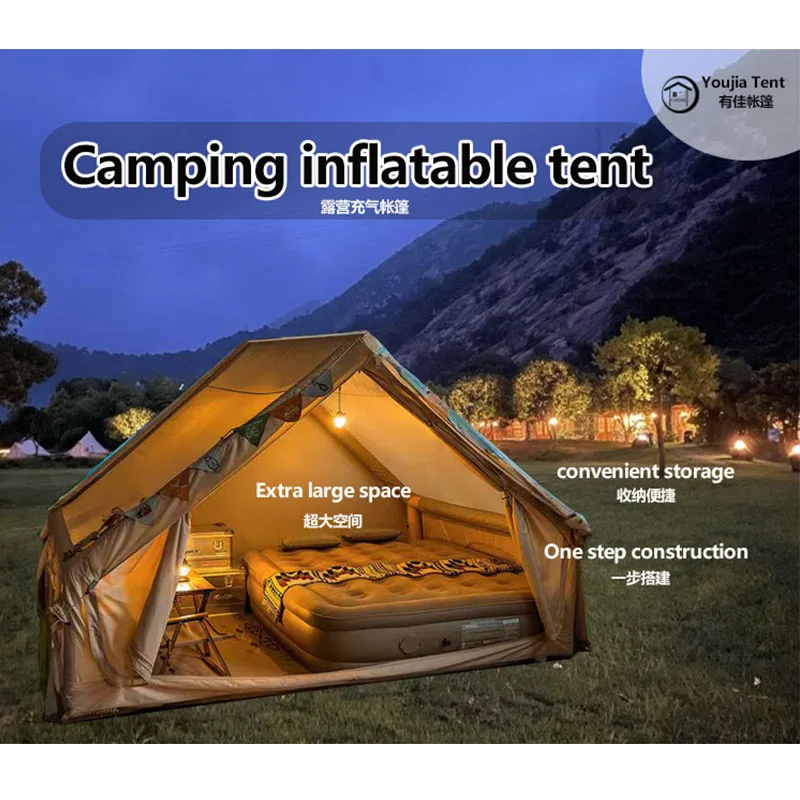 Oxford Inflatable Ridge Tent Cabin One Bedroom Four-season Waterproof Quick Automatic Opening Trekking Tent
Oxford Inflatable Ridge Tent Cabin One Bedroom Four-season Waterproof Quick Automatic Opening Trekking Tent