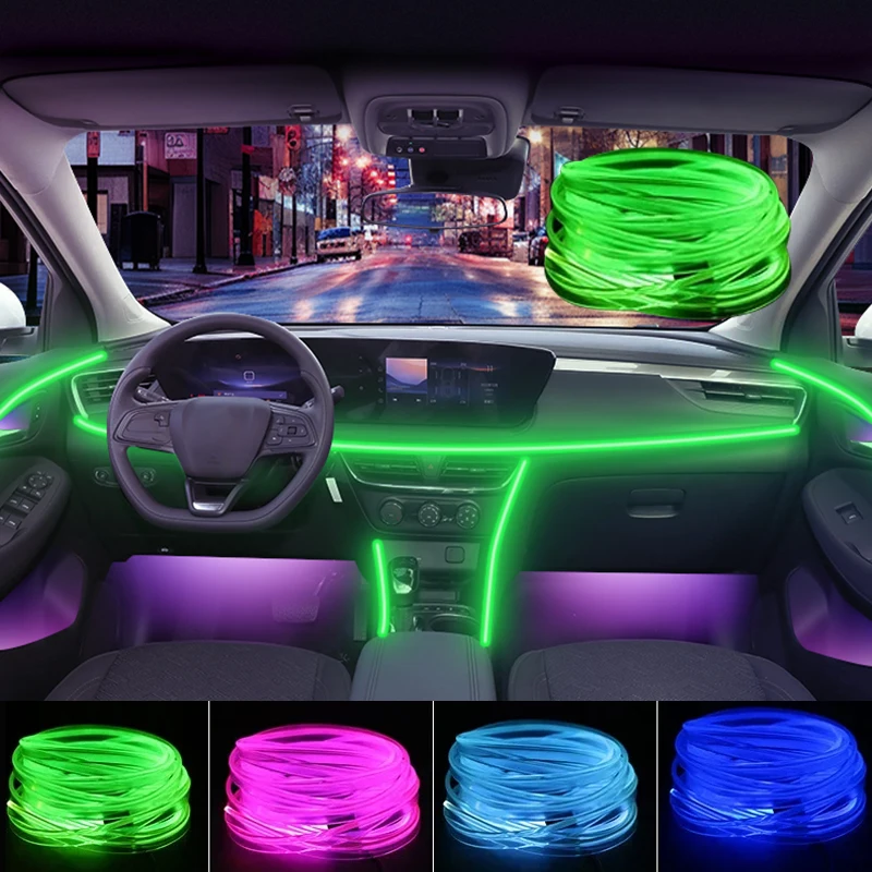 Интерьер автомобиля RGB светодиодная атмосферная световая полоса USB оптоволоконная неоновая невидимая окружающая лампа центральная консоль отделка двери
Интерьер автомобиля RGB светодиодная атмосферная световая полоса USB оптоволоконная неоновая невидимая окружающая лампа центральная консоль отделка двери