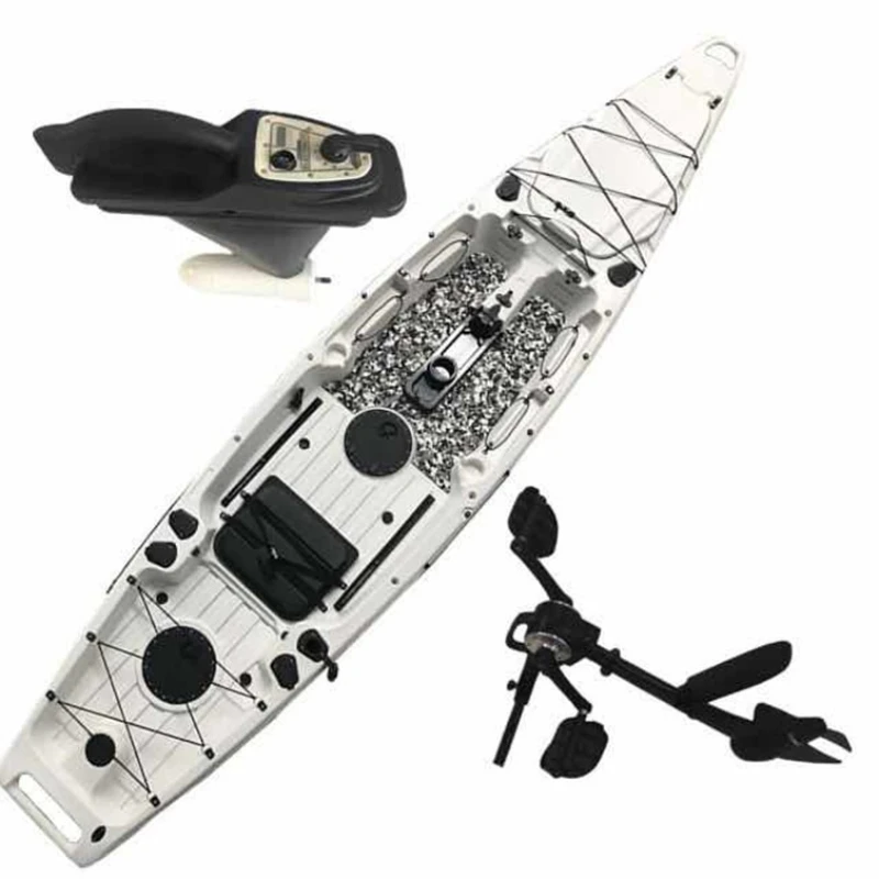 Pedal boat + electric motor boat, electric portable inflatable boat
Pedal boat + electric motor boat, electric portable inflatable boat